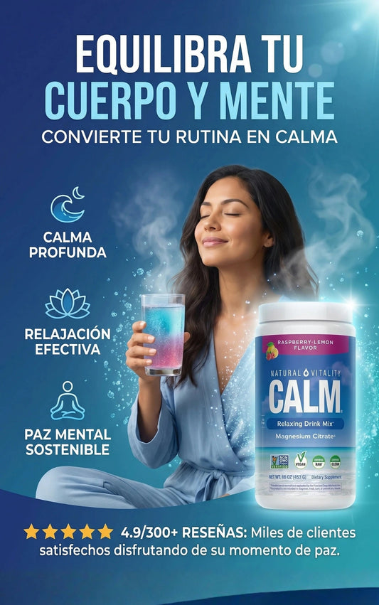 Natural Vitality Calm – MAGNESIO EN POLVO PARA EQUILIBRAR CUERPO Y MENTE