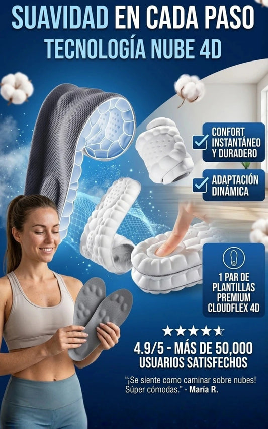 CloudFlex 4D - PLANTILLAS ULTRA SUAVES ANTIFATIGA
