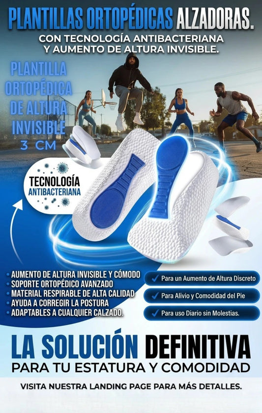 AlturaMax Comfort – PLANTILLA ORTOPÉDICA DE ALTURA INVISIBLE