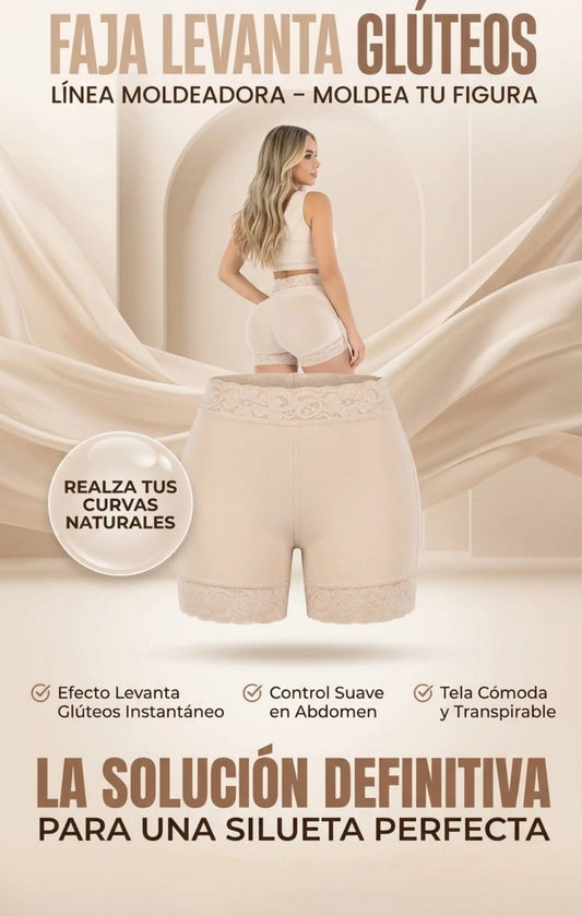 CurvaFlex Short – FAJA LEVANTA GLÚTEOS CON CONTROL ABDOMINAL