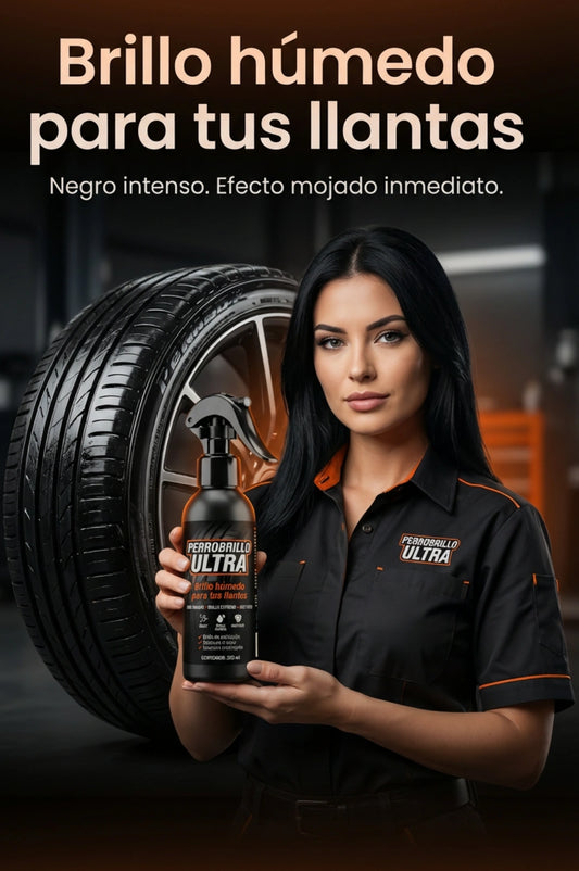 PerroBrillo Ultra – Abrillantador de Llantas Premium