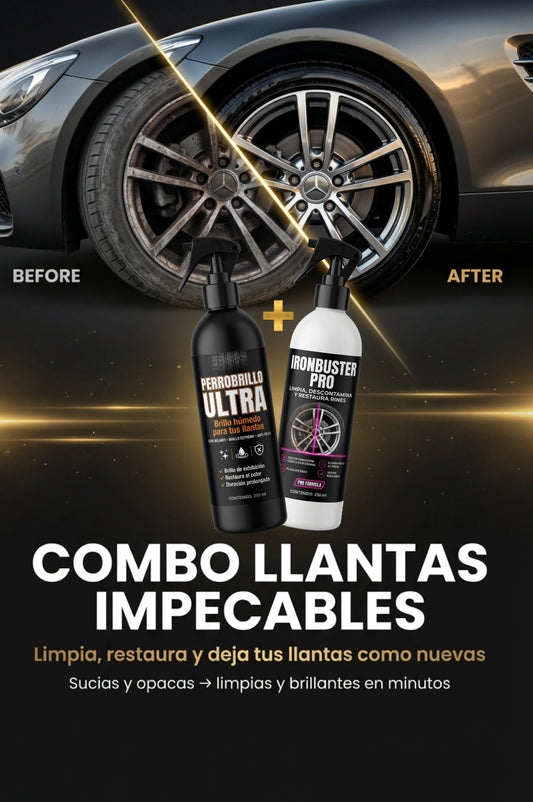 COMBO LLANTAS IMPECABLES - IronBuster PRO + PerroBrillo Ultra