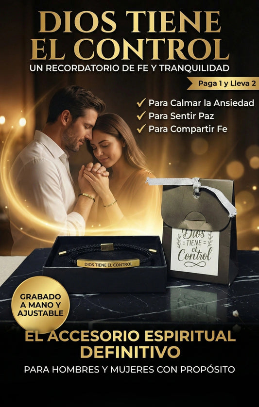 Dios Tiene El Control – PULSERA AJUSTABLE DE FE Y TRANQUILIDAD