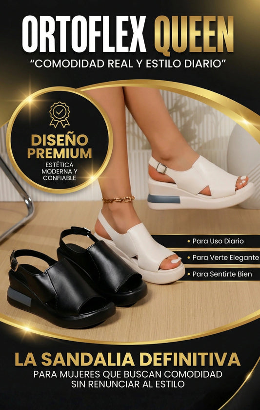 OrtoFlex Queen - SANDALIA ORTOPÉDICA CONFORT PREMIUM + OBSEQUIO DE REGALO GRATIS