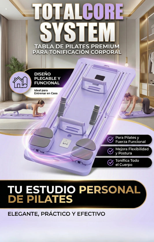 TotalCore System – TABLA PILATES PARA TONIFICACIÓN CORPORAL